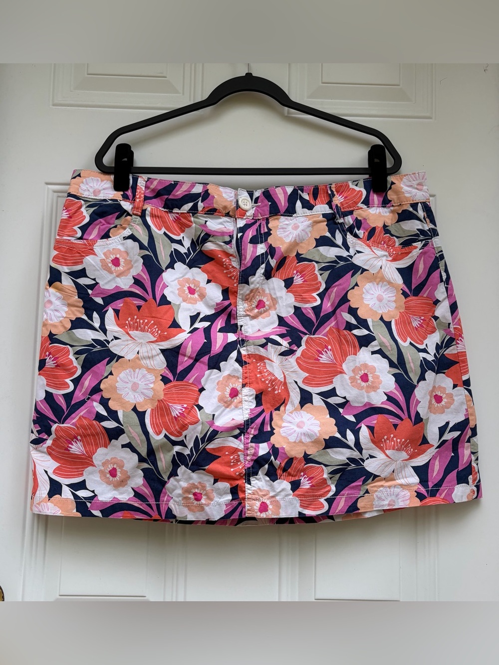 St. John's Bay Floral Mini Skirt